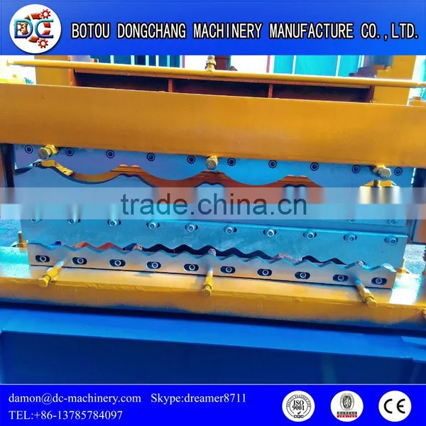 PPGI Roofing Sheet Trapezoidal Roll Forming Machine Maching Roof Made in China photo-3