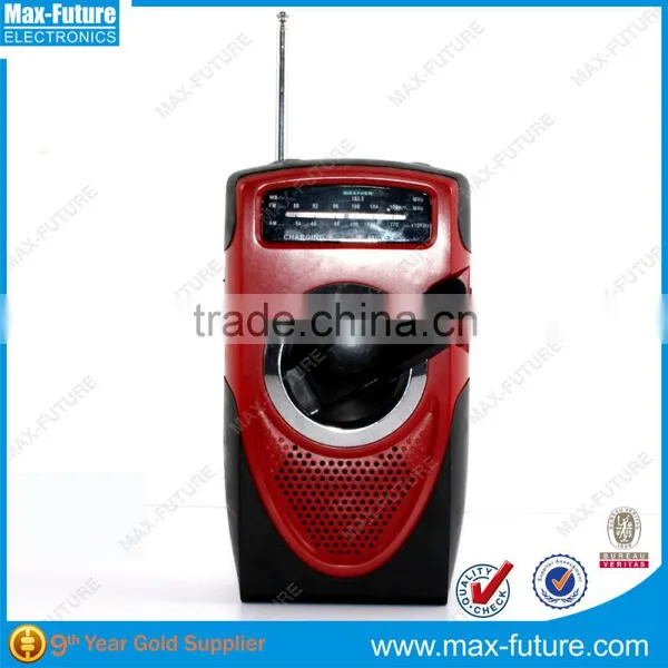 Hand Wind Dynamo Powered AM FM Scan Digital Radio photo-2