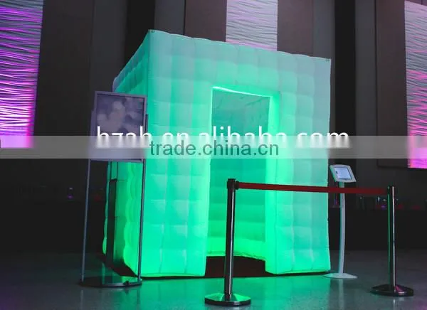 LED Inflatable Photo Booth Cube Tent for Wedding Decoration photo-2