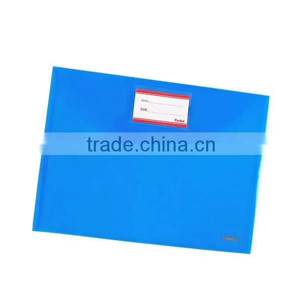 Good Quality FC Size Transparent Color PP Buckle File Pocket photo-2