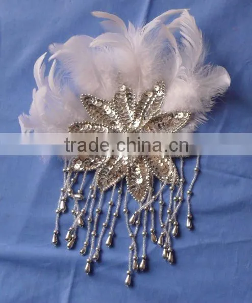 The Chic /colorful Flower Feather Headband photo-2