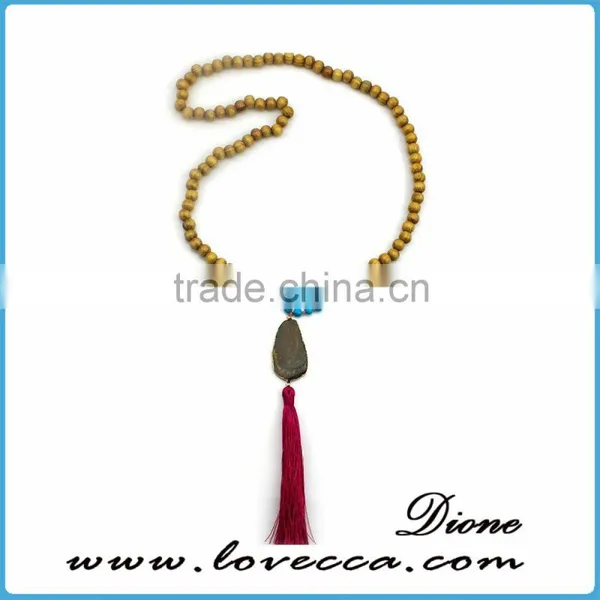 100pcs MOQ Beautiful Stone Jewelry for Young Girl Natural Gemstones Necklaces photo-4