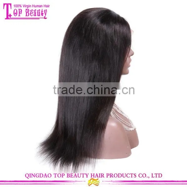 Top Quality Brazilian Virgin 18 Inches Human Hair Wig Lace Front Large Stock Natural Black Middle Part Wigs photo-3