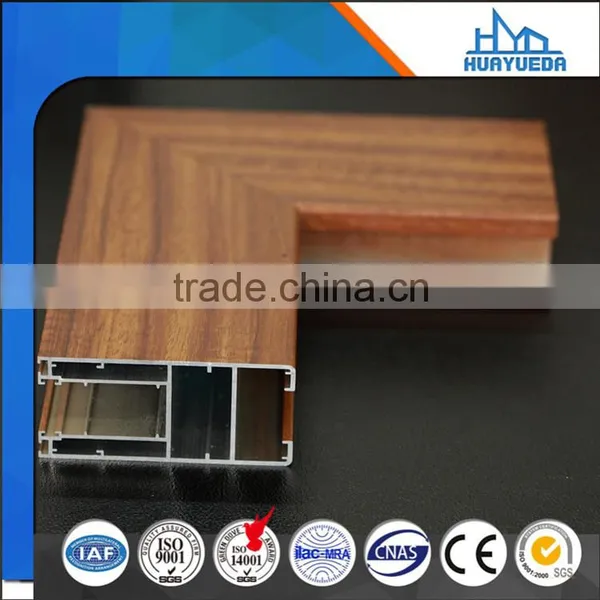 Heat Break Shape Aluminum Profiles With Wooden Grain photo-6