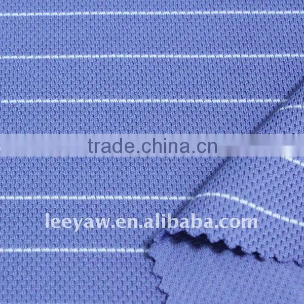 100% Polyester Yarn Dyed Stripe Fabric With Wicking