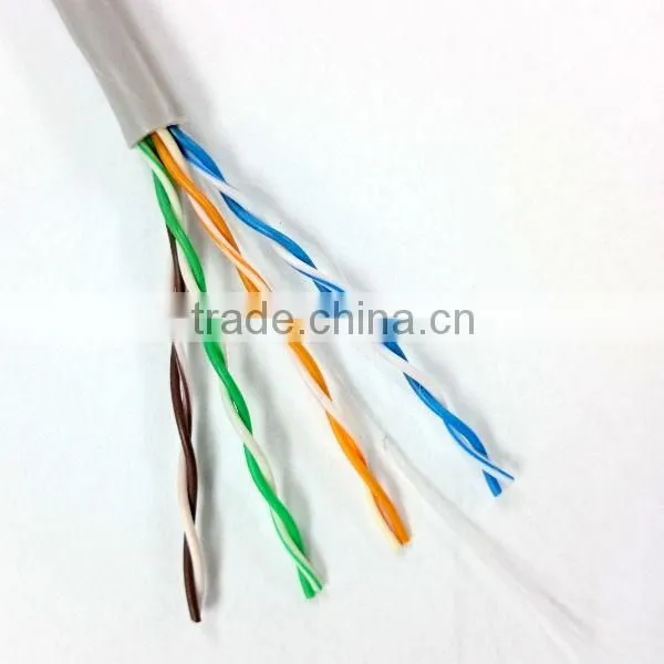 Bare Copper 24Awg 4pairs UTP CAT 5e LAN Ethernet Cable for Computer Network photo-2