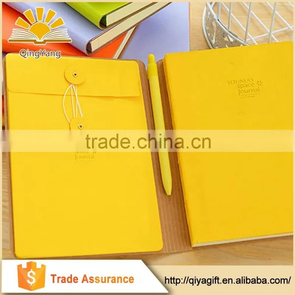 Hardcover Ruled Notebook With Custom Logo and File Holder photo-2
