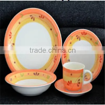 Stoneware Ceramic Cheap Stamp New Design Dinner Set