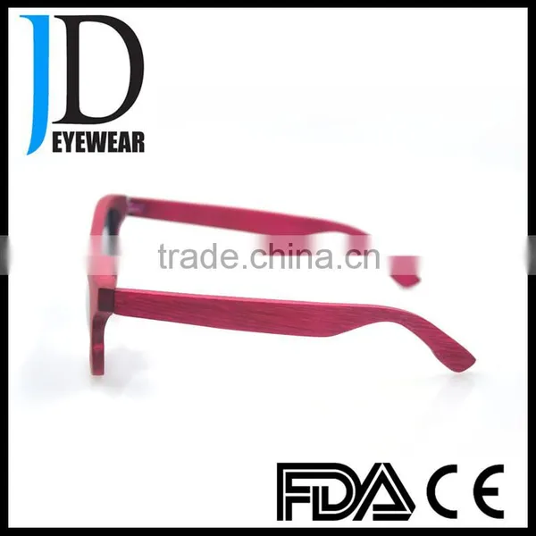 Custom Logo Natural Wood Free Sample Aviator Sunglasses photo-2