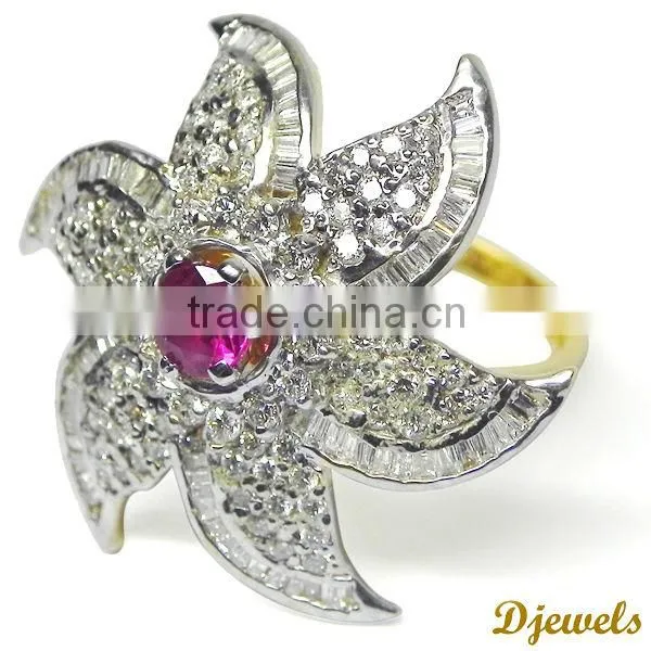 Diamond Ring for Women Wedding Ring Fashion 14K Gold Ring Designer Diamond Ring photo-2