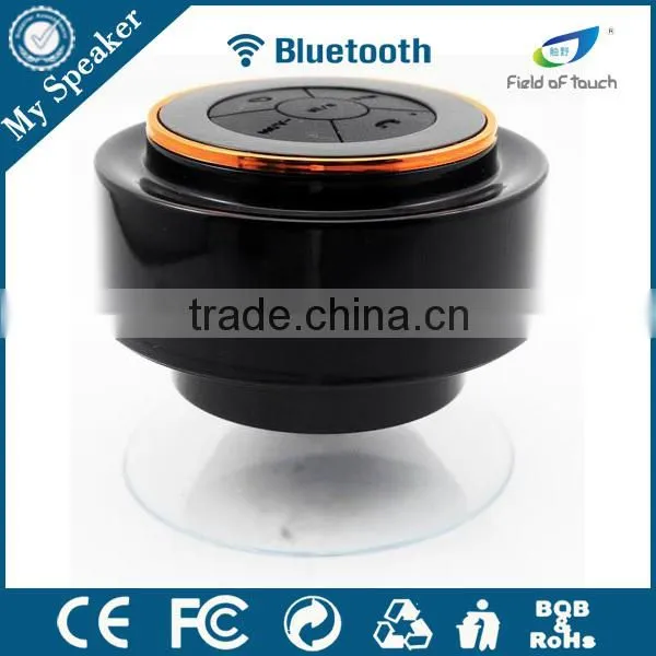 F012 Black/orange Color Floating Waterproof Bluetooth Speaker photo-5