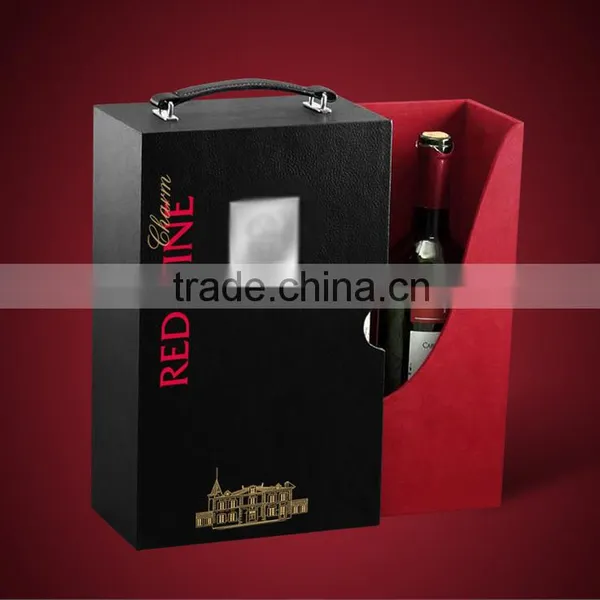 Chinese Factories Wholesale Custom Red Wine Champagne Boxes, Gray Beautiful Gift Box photo-2