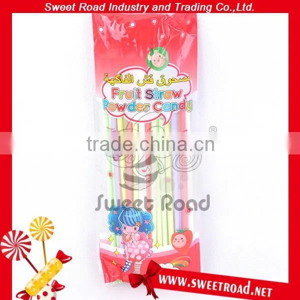 Multi-Colored Tasty Fruit Straw Powder Candy photo-2