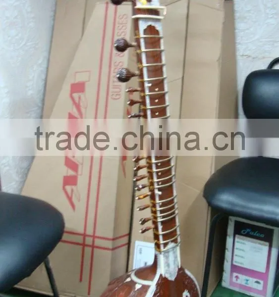 Indian SITAR SPECIAL RAVI SHANKAR STYLE WITH FIBER BOX HIGH PRO QUALITY STRING India Musical Instrument photo-4