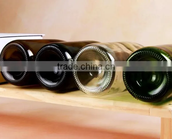 Hot Selling 700ml Clear Amber Green Dark-Green Colored Glass Wine Bottles Empty Glass Bottles With Cork For Beverage photo-3