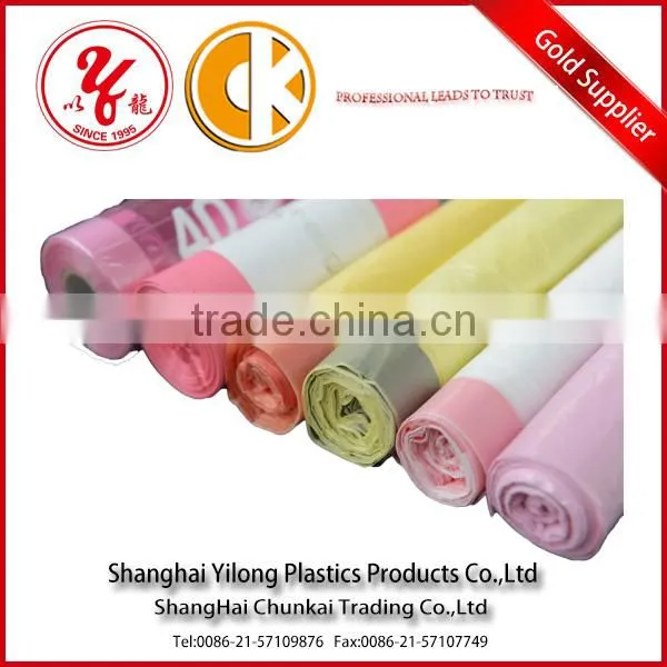 Custom Logo Printing Plastic Heavy Duty Trash Bag With Drawstring photo-3