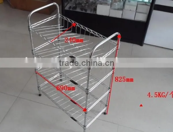 Metal Wire Shoe Rack Organizer Standing Storage Shelf photo-5