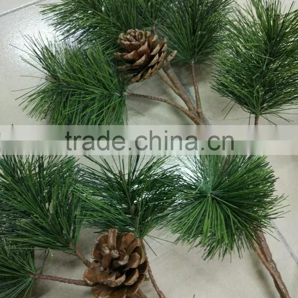SJ0701115 Decorative Tree Branches Leave/artificial Pine Tree Fronds photo-2