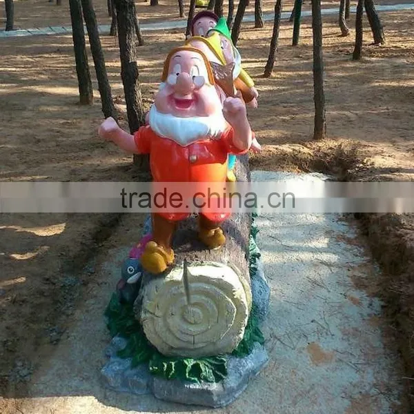 Strong Snow White With 7 Small Man Figure photo-6