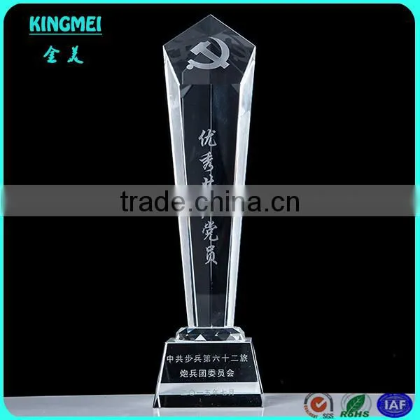 KM-ZP101 Custom Crystal Trophy k9 Crystal Trophy Parts Coloured Glaze Eagle Cup photo-4