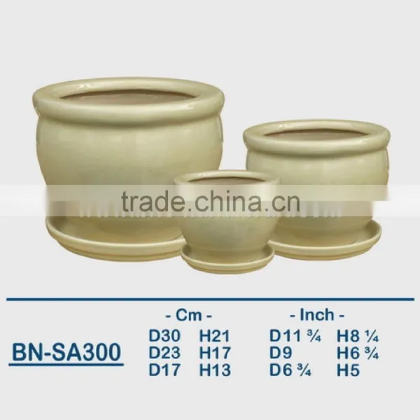 Vietnamese Ceramic Glazed Indoor Pot/ Indoor Planter BN-SA299 photo-3