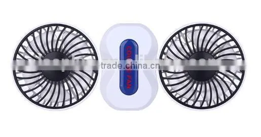 USB Desktop Folding Fan, Portable Office Couple Double Headed Small Fan LS Eplus photo-2