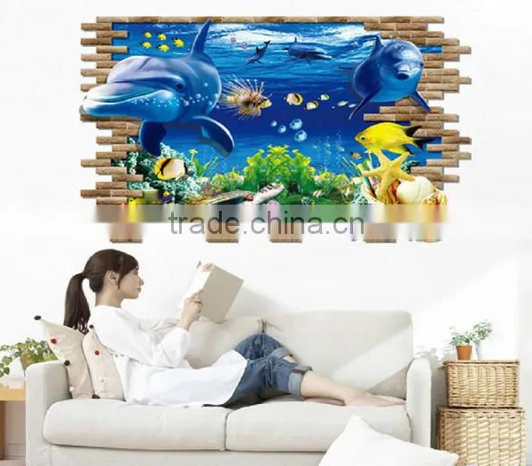 Removable Self Adhesive 3D Wall Paper , Wall Sticker for Kids photo-4