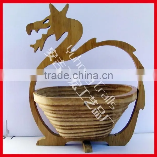 Export Only Factory Sale Eco-bamboo Folding Basket photo-3