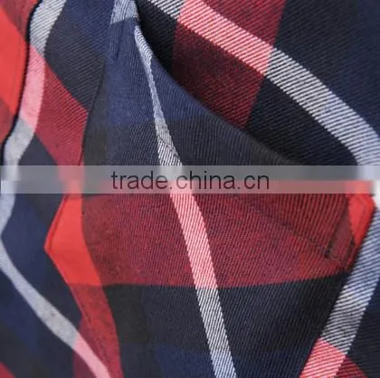 2104 New Style Men's Spring or Fall Twill Plaids Casual Shirt photo-5
