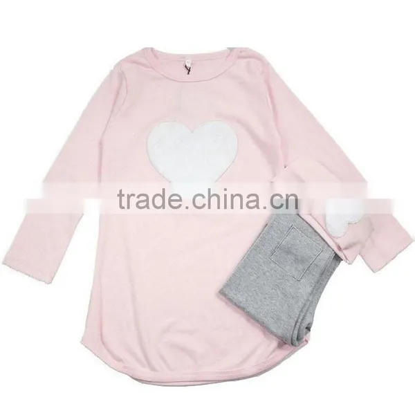 3PCS/SET Pants Kids Children's Baby Clothing Set Hat Girl Girls Leggings Winter Clothes Autumn Warm Cloth Suits Heart Design photo-4