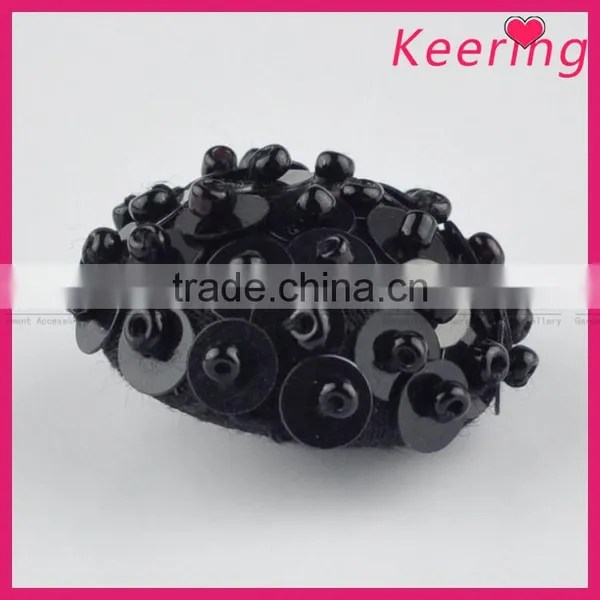 Wholesale Vogue Small Size Black Decorative Buttons Accessory Button for Clothing WBKA-298 photo-2