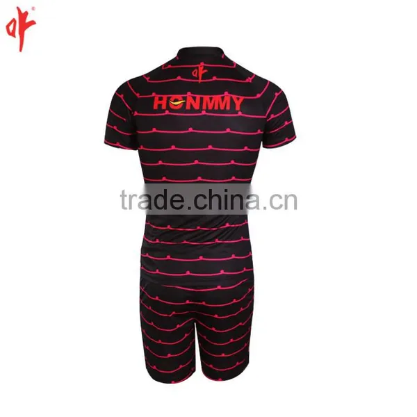 Plain Black Rugby Uniforms. Customized Garments, photo-2