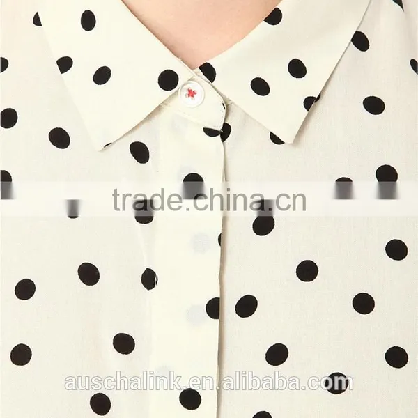 2016 New Design Ladies Woven Cheap Shirt Made in China photo-4