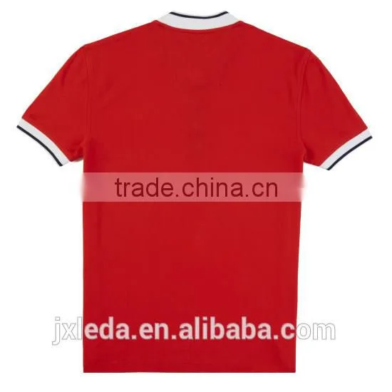 Factory Direct Sale Slim Fit Styling Color Block Baseball Vented Hem Polo Shirt in China photo-4