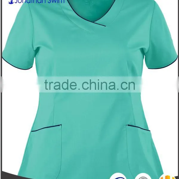 2016 Fashion V-neck Design Design Hospital Scrubs Uniforms photo-2