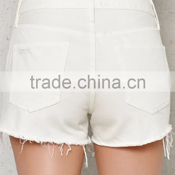 White Wash and Edgy Destruction/women Shorts/board Shorts/blank Board Shorts Wholesale photo-3