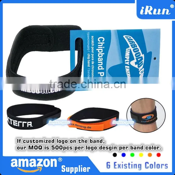 Neon Green Timing Chip Bands for Racing Athletes - Running Neoprene Hook and Look Strap Waterproofs - Ebay/Amozn Supplier photo-5
