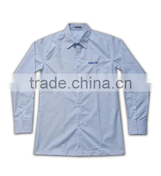 100% Cotton Design China Made Casual Workwear Light Blue Dress Shirt photo-4