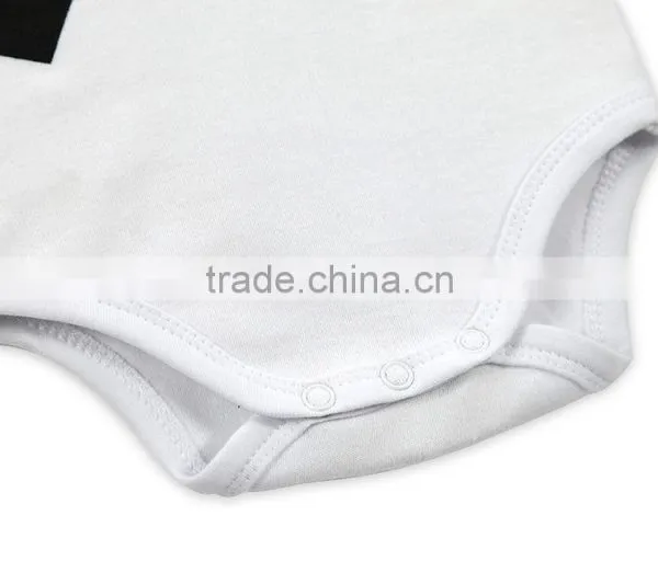 Wholesale 100% Cotton Baby Boy Romper White Baby Bodysuit Fake 2 Pieces Winter Long Sleeve Jumpsuit photo-3