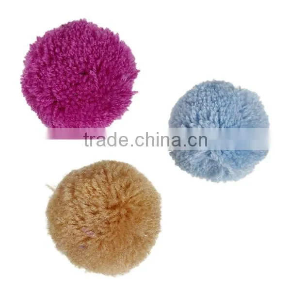Cashmere Pom Pom Balls DIY Craft Decoration At Random Round 35mm Dia. photo-3
