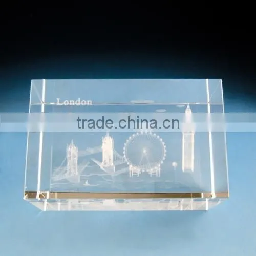 Crystal 3d Engraving for London Souvenir photo-4
