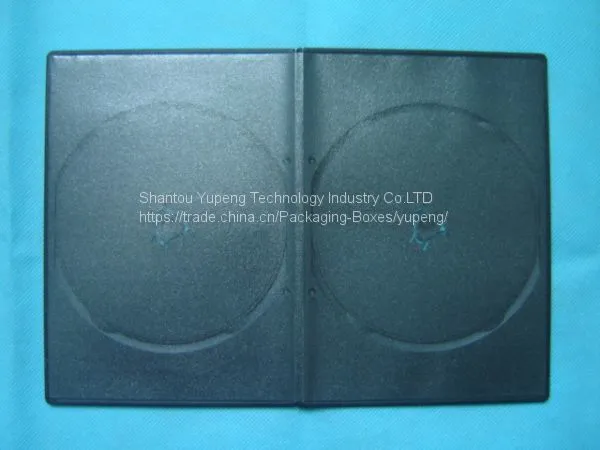 5mm Slim Double Dvd Box Slim Dvd Case Slim Dvd Cover Rectange Black (YP-D808H) photo-3