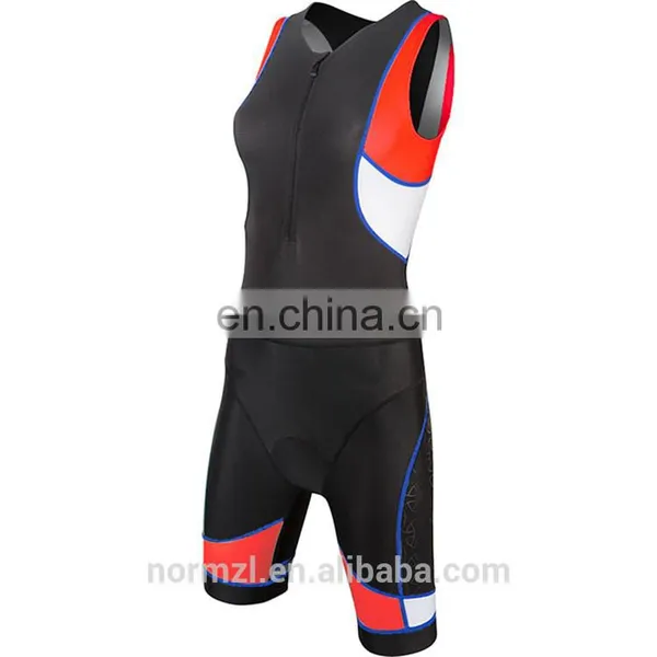 Invisible Zipper Quality Sublimated Triathlon Cycling Wear photo-4