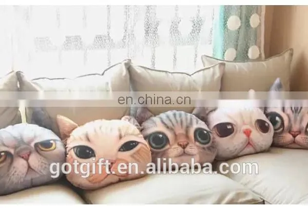 Custom Cartoon Cat Printed Pillow photo-4