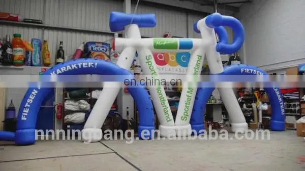 Newest Customized Model Inflatable Bicycle for Sale Inflatable Bike for Advertising photo-3