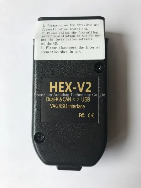 HEX-V2 Vagcm 17.8.0 Multi- Languages HEX-V2 Intelligent Dual-K Plus CAN USB Interface For VW Audi Seat Skoda photo-2