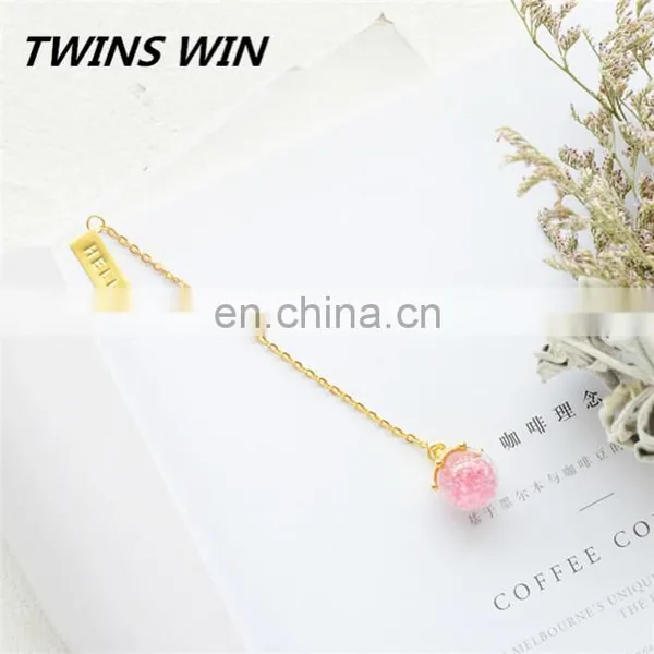 USA 2018 New Arrival School Cute Creative Stationery Set for Kids Different Shapes of Eco-friendly Gold Chain Metal Bookmarks photo-3