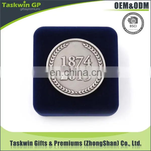 Custom Velvet Coin Box, Velvet Box Coin, and Challenge Coin for Promotioal photo-3