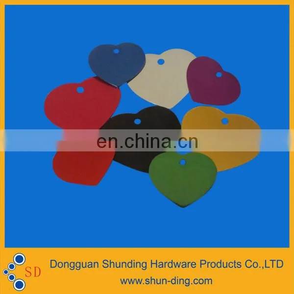Custom Different Size Animal Products Heart Shape Hanging Pet Tags