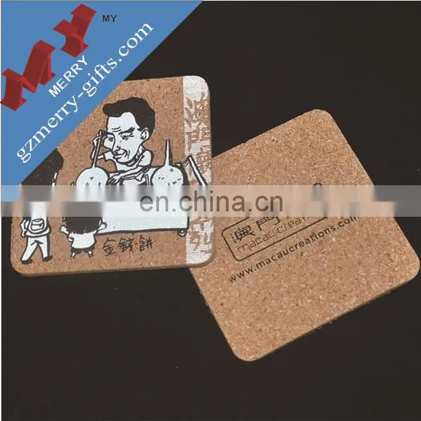 Custom Shapes Promotional Gifts Cork Coaster for Sale photo-4